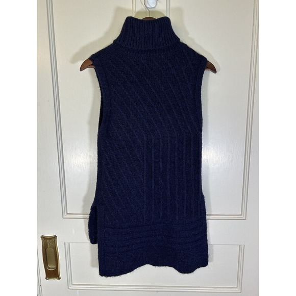 Derek Lamb 10 Crosby Women’s Alpaca Blend Sleeveless Turtleneck Sweater S/P - Picture 4 of 8
